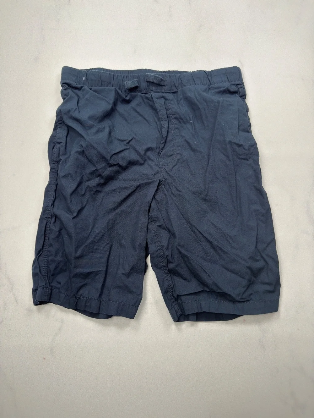 H&M Casual Shorts Elastic Waist Navy Blue - Boys 14Y
